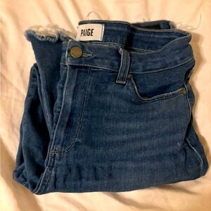 🎉🩷LAST CALL!🚨 PAIGE Women's Dark Blue Ankle Jeans